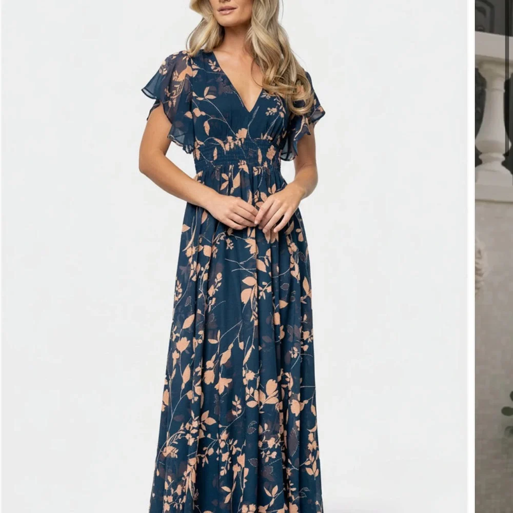 Lynlee Metallic Maxi Dress Baltic Born - Picture 2 of 5